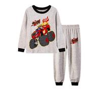 SEVEN BB Ensemble De Pyjamas Garçon SUV Voiture Pyjama Bébé Garçons Pyjama Coton Vêtement de Nuit 2 Pièces pour Enfnat 4 Ans