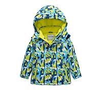 SEVEN BB Vestes de Ski Enfant en Polaire Turquoise Manteaux de Garçon d'hiver Blousons de Snowboard Softshells Randonnée Montagne Vestes Imperméable Coupe-vent Ado Vestes de Neige 12 Ans