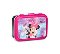 Seven Boîte à goûter Minnie Lilas, 850 ml, résistante à la chaleur, séparateur intérieur, passe au lave-vaisselle, base en acier, école, sport, voyage, fille