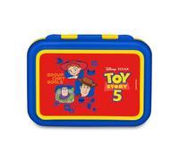 Seven Boîte à goûter Toy Story 850 ml, séparateur intérieur pour collations, facile à ouvrir, résistant à la chaleur, passe au lave-vaisselle, idée cadeau pour enfants, école, voyage, rouge/bleu
