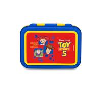 Seven Boîte à goûter Toy Story 850 ml, séparateur intérieur pour collations, facile à ouvrir, résistant à la chaleur, passe au lave-vaisselle, idée cadeau pour enfants, école, voyage, rouge/bleu