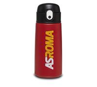 Seven Gourde AS Roma Football Rouge - Gourde thermique en acier inoxydable, intérieur extérieur, maintien de la température jusqu'à 24 h - école et voyage, Rouge, ONE SIZE