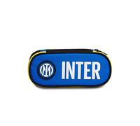 Seven Bustina Round Plus Fc Inter Calcio -Back On The Net, Nero e Azzurro, con Elastici Portapenne, Scuola & Tempo Libero