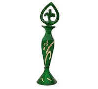 Seven Chakra Tree Beau design traditionnel Kohl Pot Surma Dani Laiton Vintage Kohl Holder Eyeliner Kajal Holder Pots Antique Wome Maquillage Accessoires avec Surma-10,2 cm de haut Vert