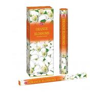 Seven Chakra Tree Hem Lot de 6 bâtons d'encens Fleurs d'oranger | Parfum floral d'agrumes réconfortants pour rafraîchir les espaces quotidiens