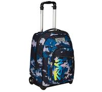 Seven Chariot fixe, écran vert, bleu, 2 en 1, double usage, chariot et sac à dos, sac à dos scolaire, enfant garçon, bleu, Taglia unica, Scolaire