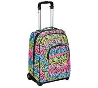 Seven Chariot Fixe, JumpLove, Rose, 2 en 1, Double Usage, Trolley et Sac à Dos, Sac à Dos École Voyage, Fille, Rose, Taglia Unica, Scolaire