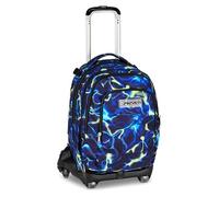 Seven Chariot scolaire Jack 8 roues Detach ELECTICVIBE Boy Bleu, 34 L, Discomposable, Sac à dos détachable, 4 en 1, Cross-over System, poches multifonction, école primaire et moyenne, enfant, garçon