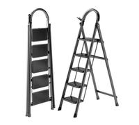 Seven Comfort Escabeau - 5 marches - Acier - Pliant - 74×47×139cm(L-L-H)-Charge maximale 150 kg