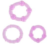 Seven creations - ensemble de trois anneaux pénis lilas