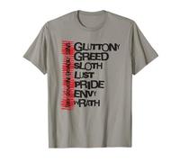 Seven Deadly Sins - Design vintage vieilli T-Shirt