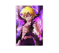 Seven Deadly Sins Meliodas Poster sur toile Décoration murale moderne pour chambre à coucher 20 x 30 cm