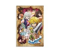 Seven Deadly Sins Poster décoratif sur toile pour salon, chambre à coucher 20 x 30 cm