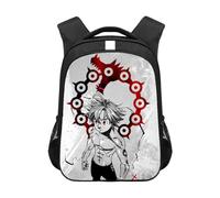 Seven Deadly Sins Sac à dos Meliodas Anime Sac d'école imprimé 3D King Ban Casual Sac à dos de voyage Sac à dos en toile pour garçons et filles, Meliodas, 44*30.5*16CM