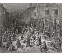 Seven Dials Covent Garden XIXe siècle. Après une illustration de Gustave Dor dans l'édition américaine de Londres en 1890 : un pèlerinage écrit par Blanchard Jerrold et illustré par Gustave Dor