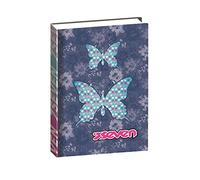 Seven Diaro 12 Months Standard, Check, Blue, Elementary Middle School