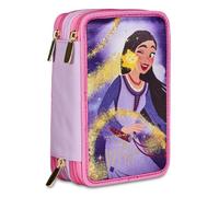 Seven Disney - Wish Strong Heart, Bright Spirit, Multicolore - Porte-Stylo Multi-Compartiment avec Crayons, stylos et Couleurs, Multicolore, Taglia Unica, Moderne