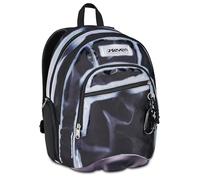 Seven Dual Shadows of Color Sac à dos d'école, double compartiment, noir, 32 l, poche avec organiseur, compartiment intérieur pour PC, poche latérale porte-bouteille, école moyenne et supérieure