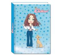 SEVEN Elettra Lamborghini Agenda scolaire standard 12 mois, bleu, glamour, avec jeux, contenu et détails étincelants, journal fille