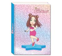 SEVEN Elettra Lamborghini Agenda scolaire standard 12 mois, multicolore, glamour, avec jeux, contenu et détails étincelants, journal fille