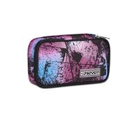 Seven Freethink Girl Trousse d'école Quick Case, Noir et Rose, Porte-Stylo Complet avec Stylets, Crayons, Couleurs, Accessoires Sac à Dos, élémentaires, Moyens, Fille, Fuchsia, Taglia Unica, Moderne