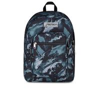 Seven FREETHINK Sac à dos scolaire, double compartiment, gris, 34 L, compartiment pour ordinateur ablet, poches multifonction, poche latérale porte-bouteille, école moyenne et supérieure, enfants