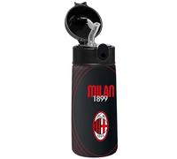 SEVEN Gourde - A.C. MILAN Football, Noir Rouge, Bouteille Thermique en Acier Inoxydable Intérieur Extérieur, Maintien Température jusqu'à 24 h, Gourde Scolaire Enfant