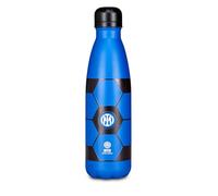 Seven Gourde isotherme Inter, bleu, 500 ml, en acier inoxydable, sans BPA, maintien de la température 12 h 24 h, école, voyage, sport, enfants, adolescents, adultes, football, produit officiel