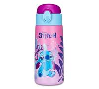 SEVEN Gourde isotherme LILO & STITCH - pour enfants avec paille, 460 ml, pas de PBA, école primaire, acier inoxydable, maintien de la température jusqu'à 24h