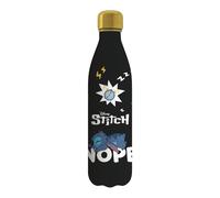 Seven Gourde Lilo & Stitch Thermique, Noire, Maintien de la température jusqu'à 24 h, Bouteille d'école et de Loisirs, Fille et Fille, Noir, Moderne