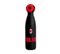 Seven Gourde thermique AC MILAN en acier inoxydable bpa free 500 ml, maintien de la température : chaud 12h/froid 24h, enfant, garçon, adulte, football, produit officiel, idée cadeau
