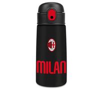 Seven Gourde thermique AC MILAN pour garçons, acier inoxydable bpa free, maintien de la température : chaud 12h/froid 24h, enfant, garçon, football, produit officiel, idée cadeau