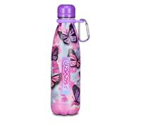 Seven Gourde thermique en acier inoxydable Seven intérieur extérieur, rose, maintien de la température jusqu'à 24 h, bouteille d'école et de loisirs, fille, rose, Taglia Unica