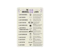 Seven Hermetic Principles Tin Sign 8x12 Inch | As above so below laws from classical esoteric philosophy