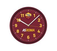 Seven Horloge Murale A.S. Roma à Quartz avec Mouvement continu, Produit Officiel, Football, idée Cadeau pour Enfants et Adultes