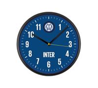 Seven Horloge Murale Inter Quartz Noir Bleu Clair Enfants Garçons Football Fan Cadeau