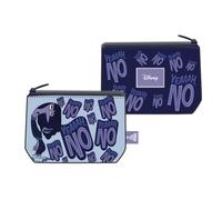 Seven Inside Out 2 Porte-monnaie avec fermeture éclair, violet et illustrations colorées, compartiment à pièces, accessoire fille et fille, aubergine, Taglia Unica