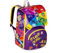 Seven Inside Out 2 Sac à dos double compartiment extensible, violet, grande capacité, dossier préformé, sac à dos scolaire primaire et moyenne, fille, aubergine, Taglia unica, Moderne