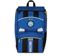 Seven Inter Sac à dos de football double compartiment extensible, bleu, grande capacité, dossier préformé, enfant, élémentaire, bleu, Taglia unica, Décontracté