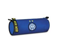 Seven Inter - Trousse Scolaire Ovale pour stylos, Crayons et Accessoires, école secondaire et supérieure, pour garçon, Football, Turquoise, Moderne, Turquoise, Moderne