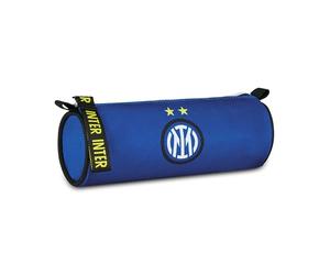 Seven Inter - Trousse Scolaire Ovale pour stylos, Crayons et Accessoires, école secondaire et supérieure, pour garçon, Football, Turquoise, Moderne, Turquoise, Moderne
