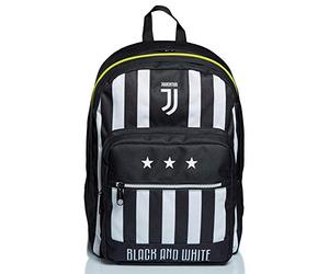 Seven Juventus Double Compartment Backpack, Best Match, Black and White, School & Leisure