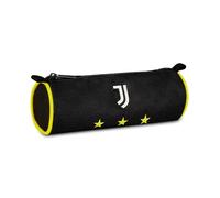 Seven Juventus Porte-Stylo école de Football, Noir, Trousse Ovale pour stylos, Crayons et Accessoires, école Moyenne et supérieure, garçon, Noir, Moderne