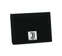 Seven Juventus Portefeuille avec Fermeture à Scratch Pratique, Noir, Compartiments pour Cartes, espèces et pièces, Accessoires Seven Juventus, pour garçon et Fille