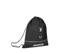 Seven Juventus Sac 37 x 47 cm en polyester pour gym et entraînement, avec patch logo, ruban avec broderies contrastées et panneau avec impression intégrale, pour sport et loisirs, idée cadeau