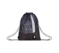 Seven Sac de sport Juventus, noir, à un seul compartiment, fermeture à cordon, accessoires de sport, football, école, pour enfants et adolescents, Indea cadeau fan