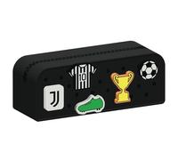 Seven Juventus Sachet en silicone avec patch personnalisé Seven Juventus, école et loisirs, enfant et fille, Noir , Taglia Unica, trousse
