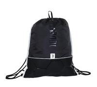 Seven Juventus Sakky Bag, noir, sac à dos avec fermeture facile, sac de sport, école, salle de sport et loisirs, enfants et adolescents, Noir , Taglia Unica