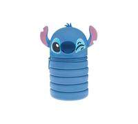 Seven Lilo & Stitch - Trousse Extensible en Silicone 2 en 1 - Stitch - Bleu - Trousse pour l'école - Porte-Stylo de Table, Fermeture à glissière, école et Loisirs - Fille, XX, Moderne