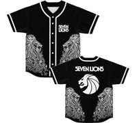 Seven Lions Merch Veste de baseball en jersey T-shirt d'été pour femme/homme T-shirt à manches courtes Mode Streetwear, style 7, 4XL